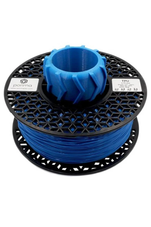 Porima TPU Flex 98A 1.75mm Mavi RAL5015 Filament 1 Kg ürün görseli