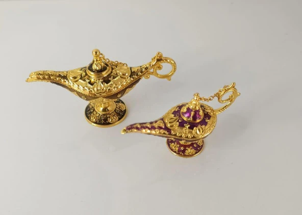 Mücevherat Takı Kutusu İbrik Swaroski Taşlı 2 Adet Ev Dekorasyon Masa Süsü - 7