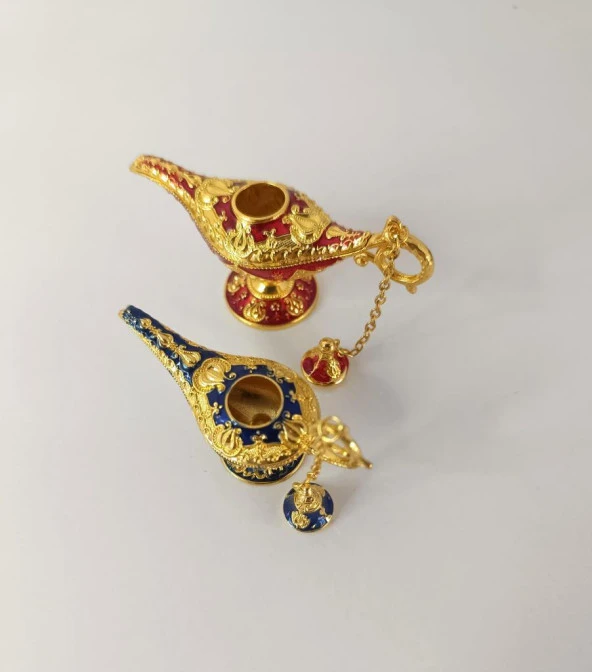 Mücevherat Takı Kutusu İbrik Swaroski Taşlı 2 Adet Ev Dekorasyon Masa Süsü - 11