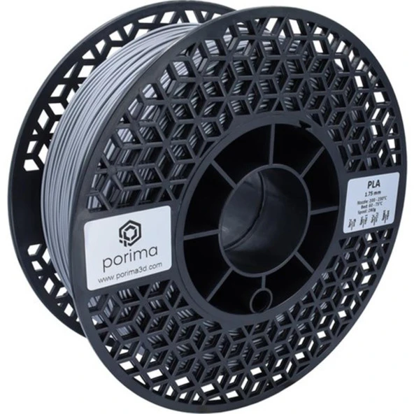 Porima PLA 1.75mm Gümüş RAL7046 Filament 1 Kg - 1