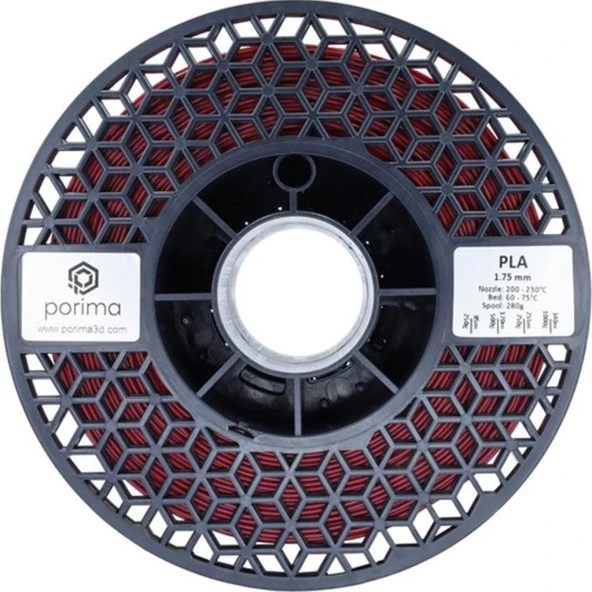 Porima PLA 1.75mm Bordo RAL3004 Filament 1 Kg - Resim 2