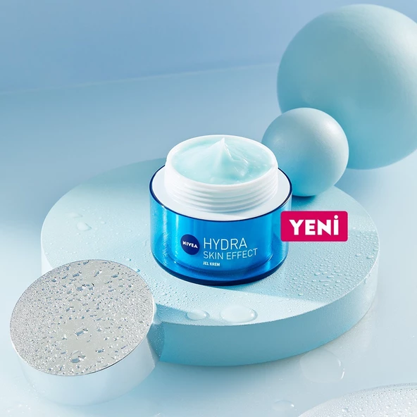 NIVEA Hydra Skin Effect Nemlendirici Jel Krem 50ml, Saf Hyaluron, 72 Saat Yüz Nemlendirme - 3