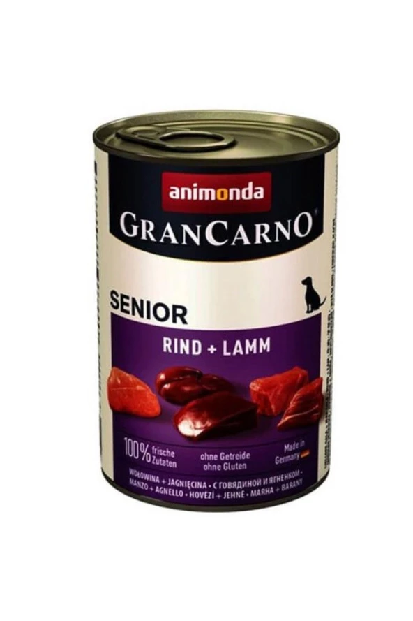 Animonda Gran Carno Senior Kuzu Etli Yaşlı Köpek Konservesi 400 Gr