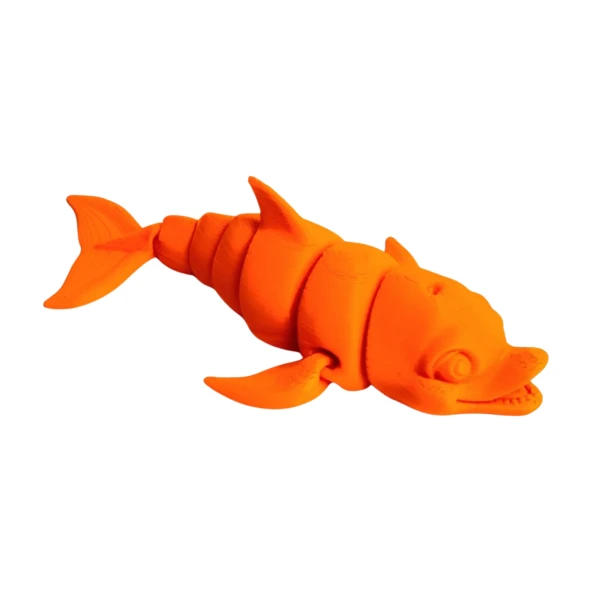 3D Hareketli Gülen Yunus Figürlü Oyuncak - Turuncu - Resim 6