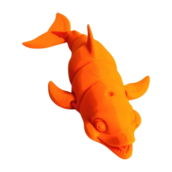 3D Hareketli Gülen Yunus Figürlü Oyuncak - Turuncu - Resim 7