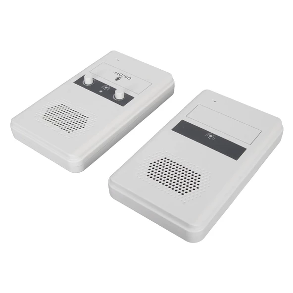 Powermaster İntercom Çift Yönlü Gişe Mikrofon Seti 200 Metre Menzilli Vezne Hastahane Otel Mağaza Okul Mikforonu - 2