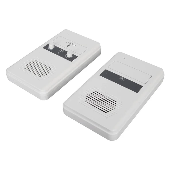 Powermaster İntercom Çift Yönlü Gişe Mikrofon Seti 200 Metre Menzilli Vezne Hastahane Otel Mağaza Okul Mikforonu - 5