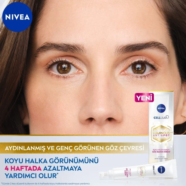 Nivea LUMINOUS630 Koyu Halka Göz Bakım Kremi, 15 Ml, Aydınlık Göz Çevresi, Hyaluronik Asit ile Yoğun - 2