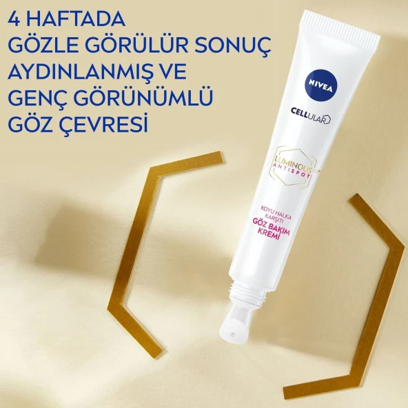 Nivea LUMINOUS630 Koyu Halka Göz Bakım Kremi, 15 Ml, Aydınlık Göz Çevresi, Hyaluronik Asit ile Yoğun - 4