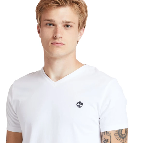 Timberland V Neck Short Sleeve Tee Erkek T-Shirt TB0A2BPT1001 - 3