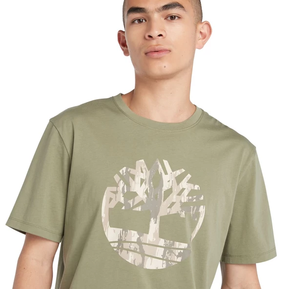 Timberland Camo Tree Logo Short Sleeve Tee Erkek T-Shirt TB0A5UP35901 - 2