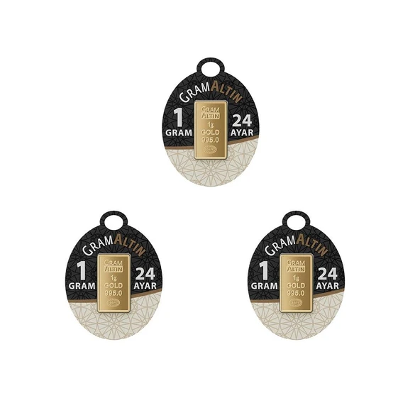 3 Gram 24 Ayar Külçe Gram Altın Ziynet Gold