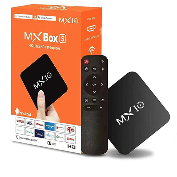 MX10 4K Android TV Box Medya Oynatıcı Android 7.1 Tv Box Tv Stick Medya Oynatıcı Smart Tv Wifi