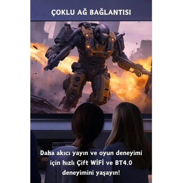 MX10 4K Android TV Box Medya Oynatıcı Android 7.1 Tv Box Tv Stick Medya Oynatıcı Smart Tv Wifi - 3