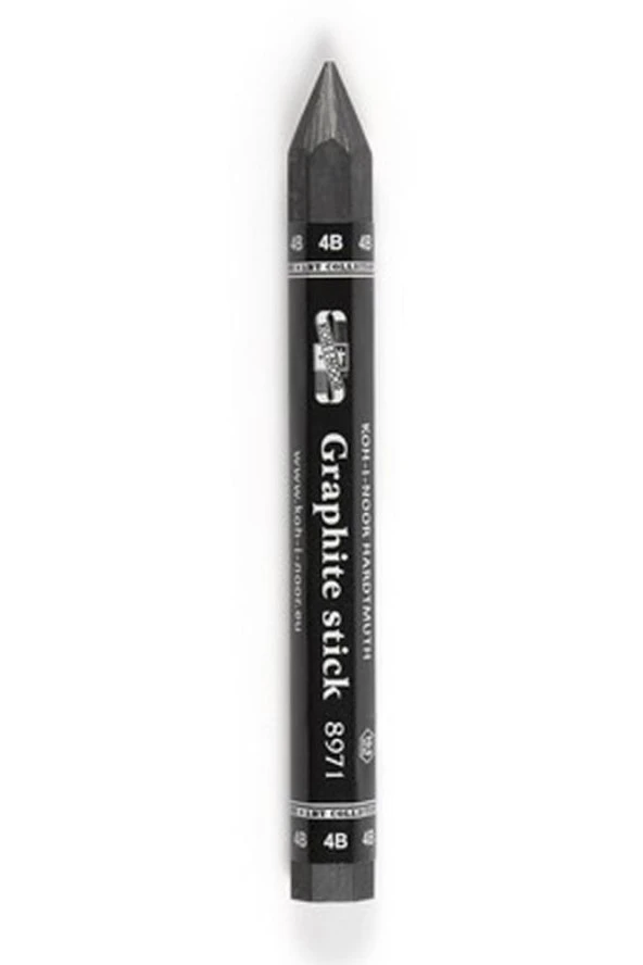 Jumbo Graphite Stick HB 2B 4B 6B 1 Adet Agaçsız Kalın Grafit Füzen Kömür Kalem Karakalem - 3