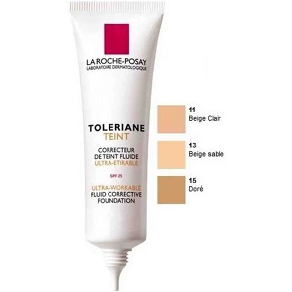 La Roche Posay - Toleriane Teint Fluid , 30 Ml - Tüm Cilt Tipleri İçin Sıvı Fondöten, Orta Ton (13)