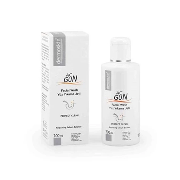 Dermoskin Acnegun Yüz Yıkama Jeli 200Ml