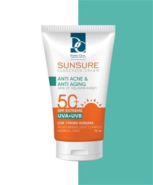 Sunsure Anti Acne & Anti Aging ( Akne & Yaşlanma Karşıtı ) Spf50+ 75 ml