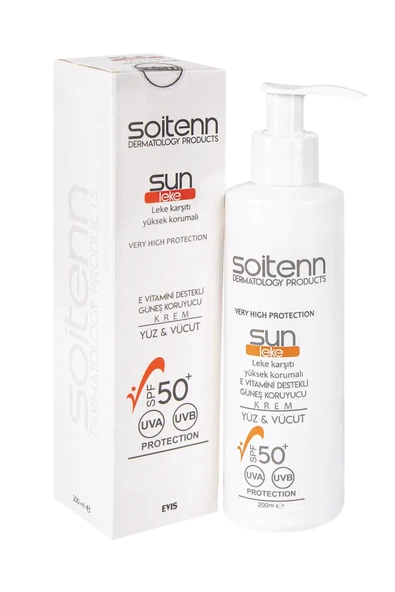 Soitenn Sun Leke SPF 50 200 Ml ( Yüz & Vücut İçin Güneş Koruyucu Krem ) - 3