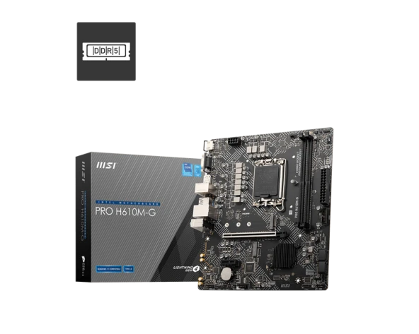 MSI PRO H610M-G DDR5 5600MHZ MATX 1700