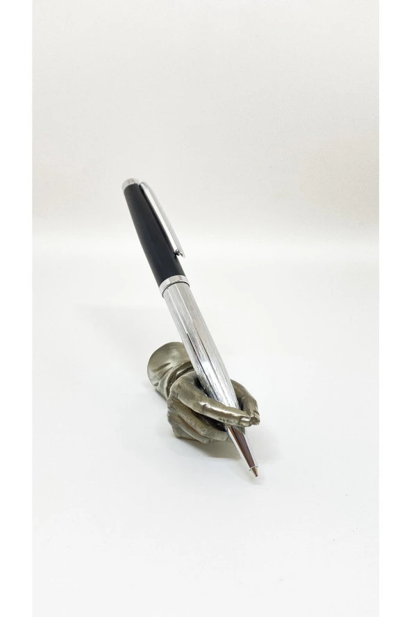 Blackline Chrome Lake Tükenmez Kalem Silver Black ürün görseli