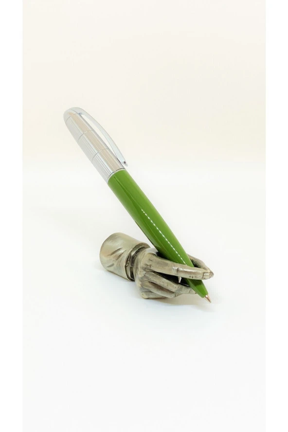 Fet Green Krom Tükenmez Kalem Silver Green
