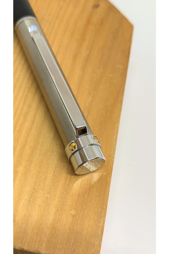 Dd2082 Tükenmez Kalem Silver Black - Resim 2