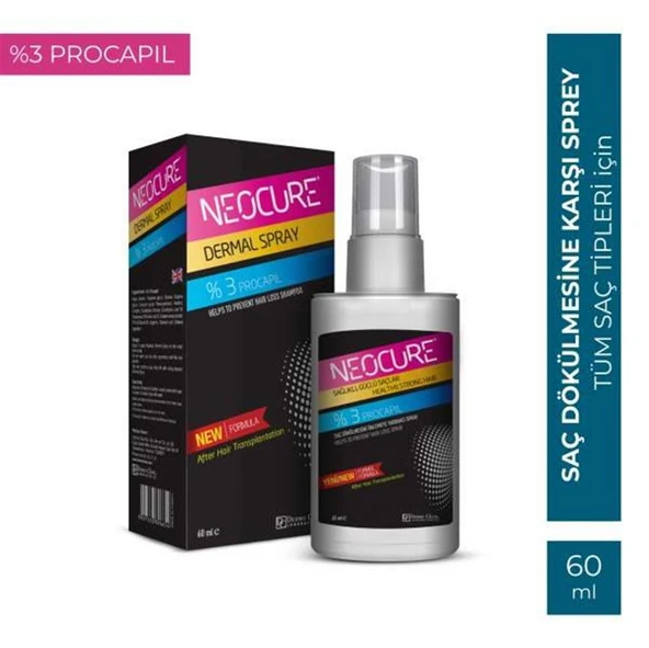 Dermo Clean Neocure Saç Ekimi Sonrası Dermal Sprey(Serum) 60 ml - 2