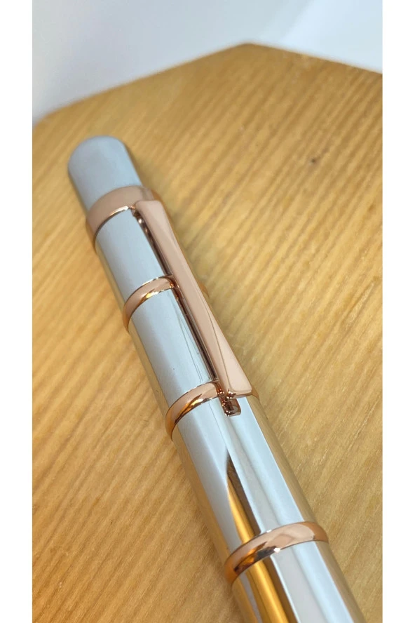 ROSEGOLD SILVER TÜKENMEZ KALEM ROSEGOLD - Resim 2