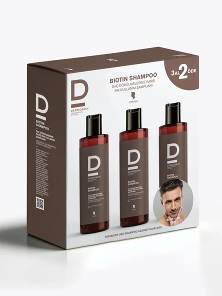Dermoskin Biotin Şampuan 3 Al 2 Öde Avantaj Paketi Erkek