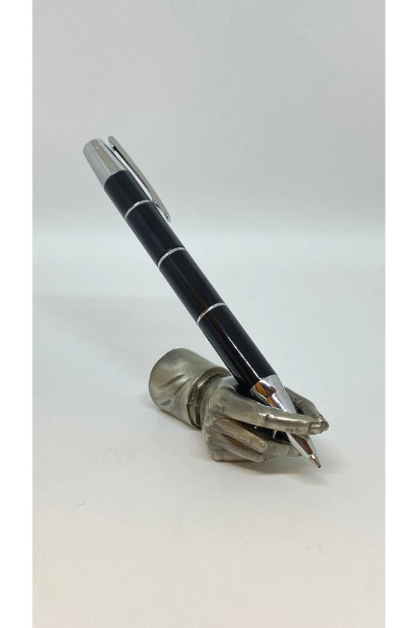 BLACK SILVER LINE TÜKENMEZ KALEM SİYAH ürün görseli