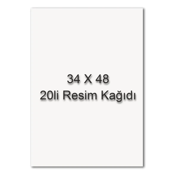 Sim 34x48 Resim Kağıdı 20 li Poşet