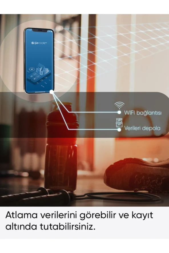 Şımart Akıllı Atlama Ipi Performans Takipli Ve Dijital Led Ekranlı - 4