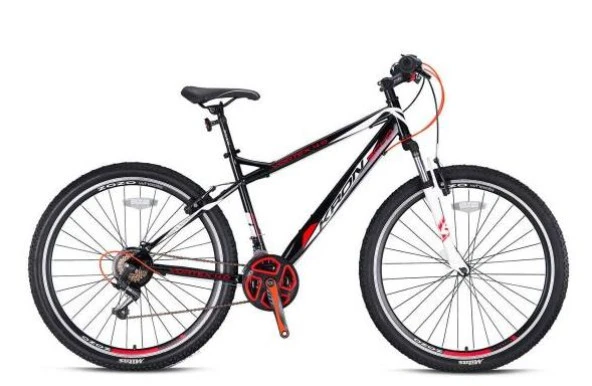 Kron Vortex 4.0 - 29"  Mtb - 18 - 21 Vites - V.B. (Papuç Fren) - Siyah-Kırmızı/Beyaz