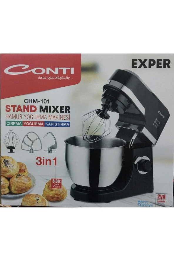 CONTİ CHM-101 EKSPER 5.3 LT 1000 W HAMUR YOĞURMA MAKİNESİ - 2