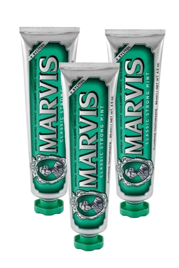 Marvis Classic Strong Mint Diş Macunu 85 ml 3 Adet