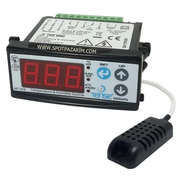 Tense Ht-310 Dijital Sıcaklık Ve Nem Kontrol Cihazı + Prob