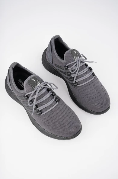 Muggo Montag Garantili Günlük Ortopedik Kaymaz Taban Bağcıklı Çizgili Erkek Sneaker Spor Ayakkabı - 7