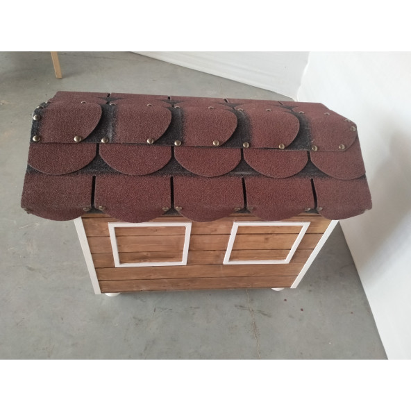 MMS AHŞAP  EV VE BAHÇE TİPİ AHŞAP KÖPEK KULÜBESİ - 3