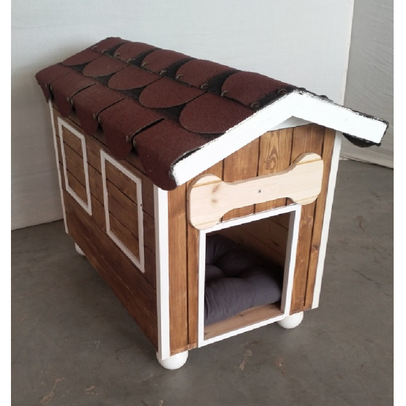 MMS AHŞAP  EV VE BAHÇE TİPİ AHŞAP KÖPEK KULÜBESİ - 7