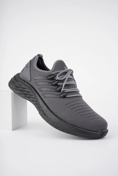 Muggo Montag Garantili Günlük Ortopedik Kaymaz Taban Bağcıklı Çizgili Erkek Sneaker Spor Ayakkabı - 8