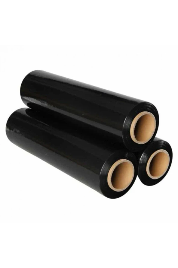 Siyah Palet Streç 17 Micron 300 Metre 6 Adet 1.Kalite