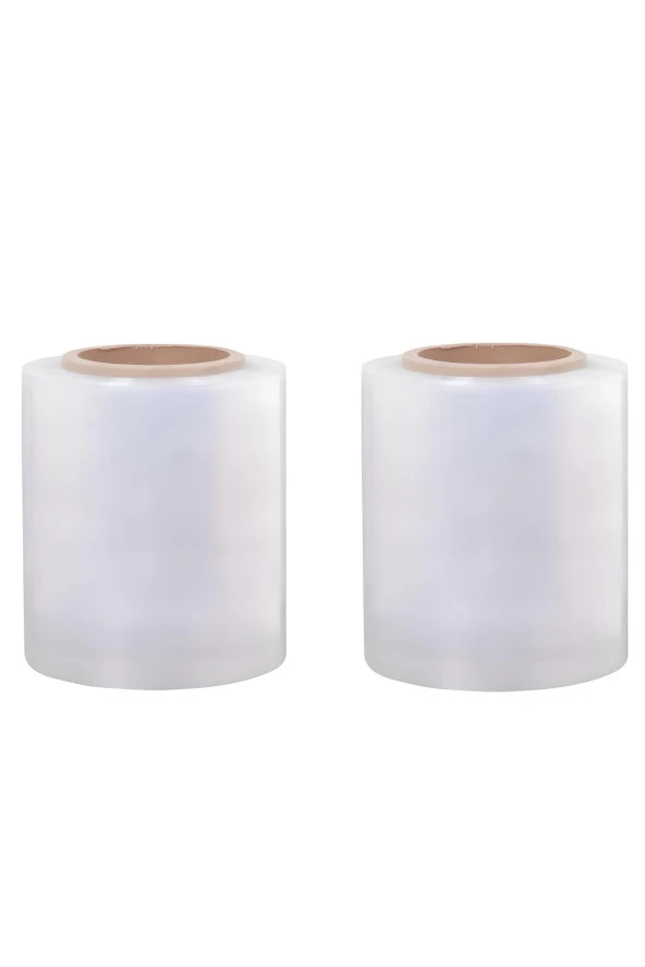 Palet Streç Film 17 Micron 10 cm x 300 m Şeffaf 2 Adet