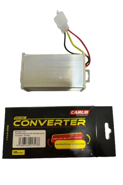 E Bike 45v70 Düşürücü 48/72 Konjektör 12v 10ah Carub - 2