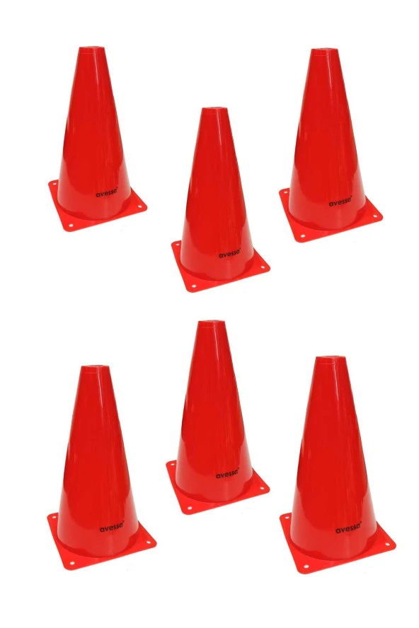 Avessa Hn-23 Küçük Huni 23 cm Kırmızı 6lı