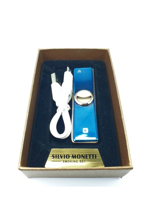 Sm 1909bu Tesla Usb Şarjlı Elektronik Elektrikli Çakmak - 5