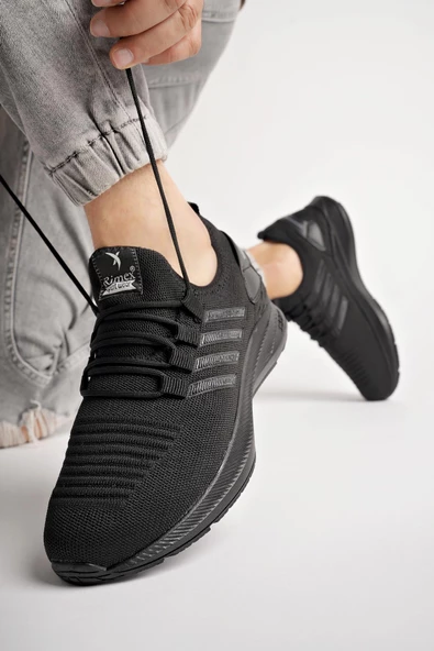 Muggo Couto Garantili Günlük Ortopedik Bağcıklı Çizgili Erkek Sneaker Spor Ayakkabı - 10