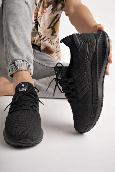 Muggo Couto Garantili Günlük Ortopedik Bağcıklı Çizgili Erkek Sneaker Spor Ayakkabı - 9