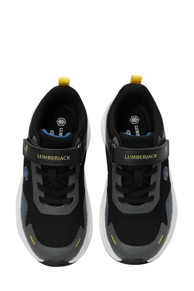 Lumberjack SCOTTY 4FX 101509808 Erkek Çocuk Spor Ayakkabı Siyah Saks 31-35 - 4