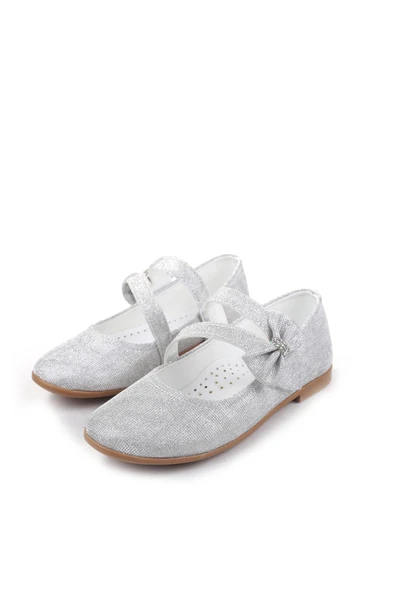 Papuç Sepeti 3735 Kız Çocuk Taşlı Balerin Babet Ayakkabı - Resim 4